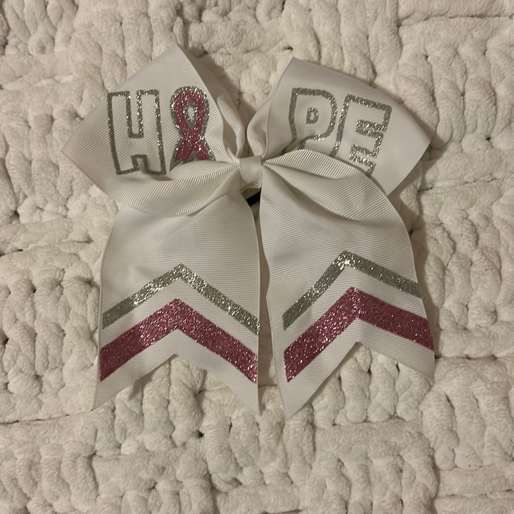 Breast cancer hair bow tie
